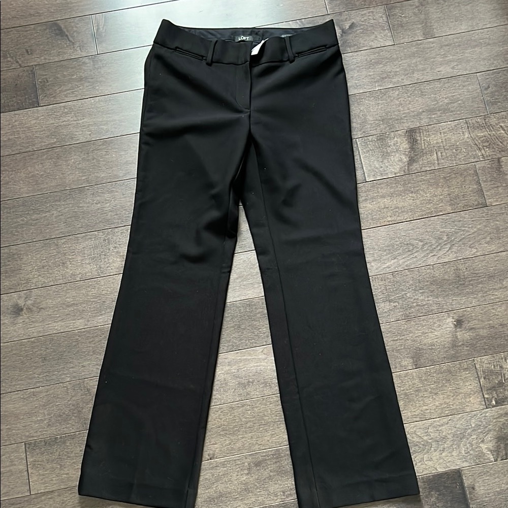 NWT New LOFT Marisa Trouser dress pants slacks Black size 2